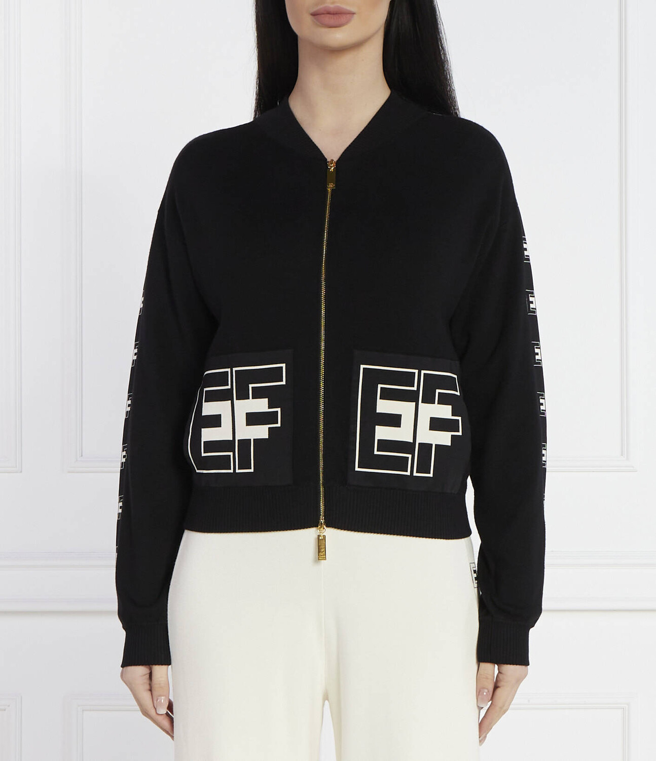 

Свитер Elisabetta Franchi Regular Fit, черный