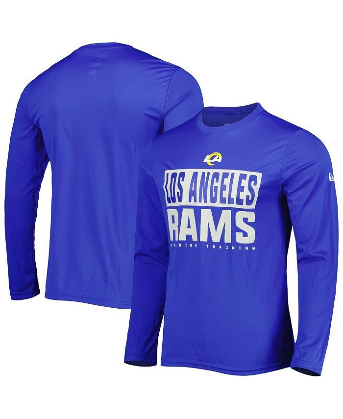 

Мужская футболка с длинным рукавом Royal Los Angeles Rams Joint Authentic Offsides New Era, синий