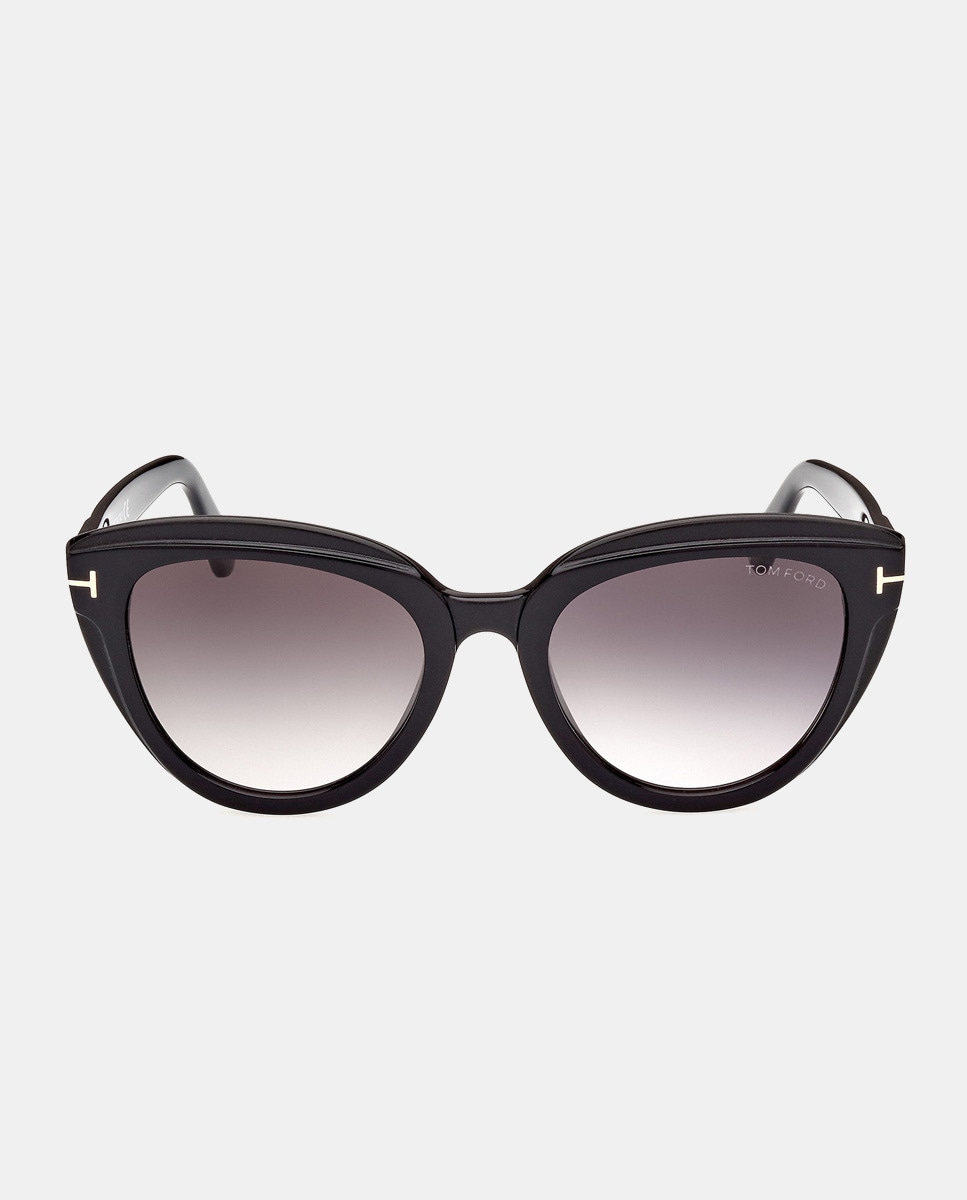 Черные женские солнцезащитные очки «кошачий глаз» из ацетата Tom Ford, черный фотографии