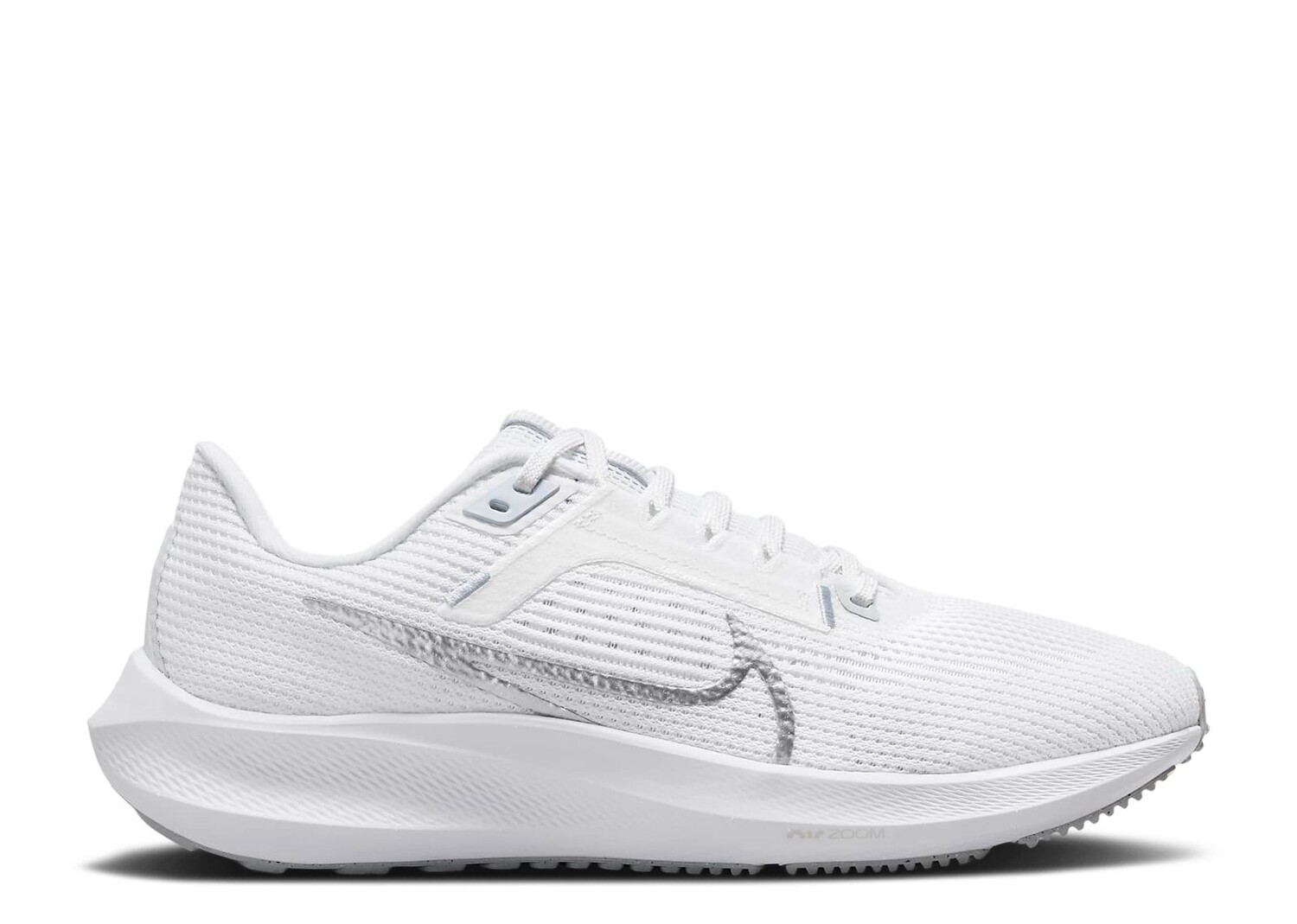 Кроссовки Nike Wmns Air Zoom Pegasus 40 'White Metallic Silver', белый кроссовки nike wmns air zoom pegasus 40 white metallic silver белый