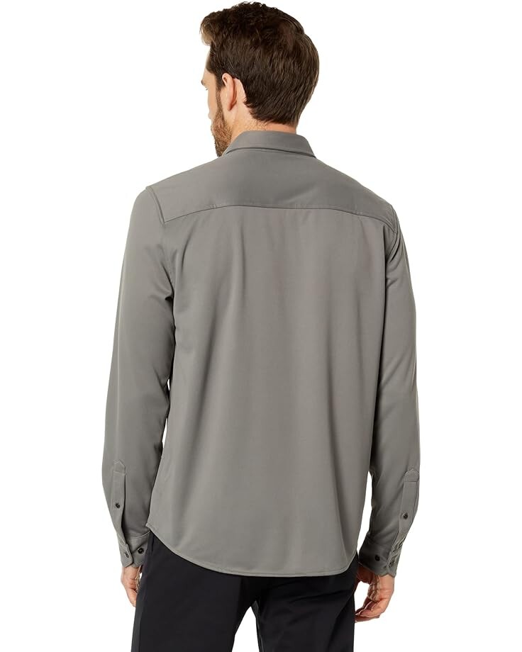

Рубашка Rhone Hardy Flannel Shirt, цвет Smoked Pearl