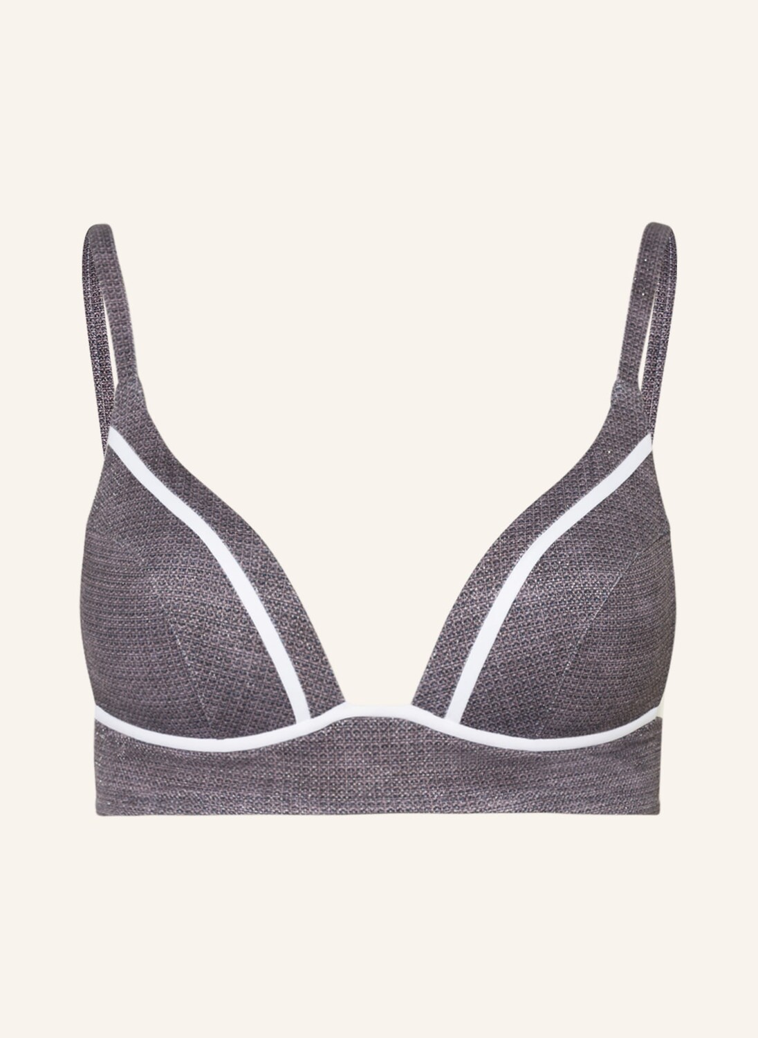 

Топ бикини MARYAN MEHLHORN Bralette ARGENTUM mit Glanzgarn, серо-коричневый