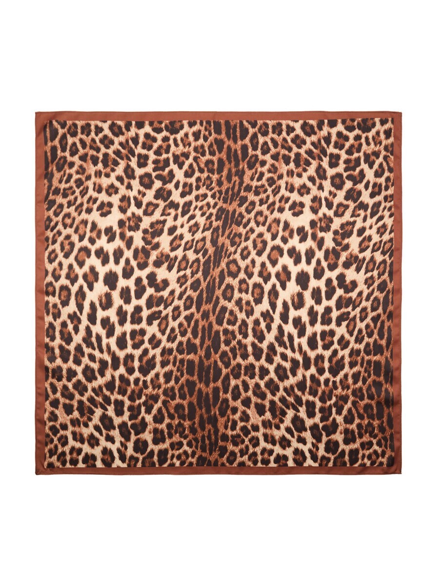 

Платок MANGO Wrap, цвет Brown/Light brown