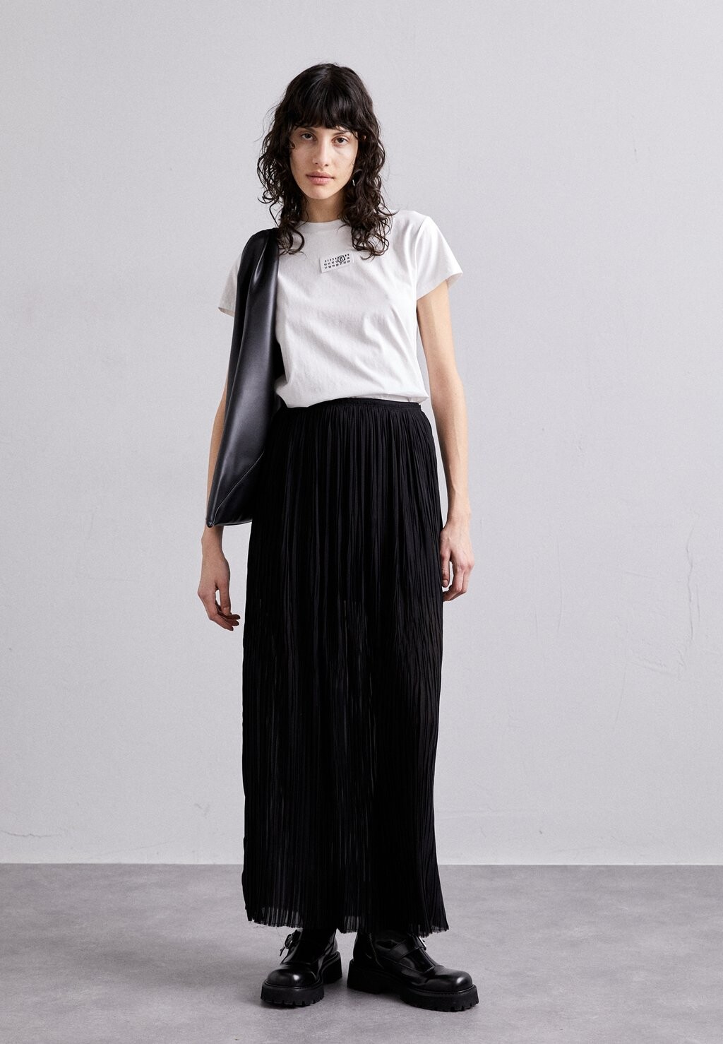 

Футболка с принтом MM6 Maison Margiela, белая, Белый