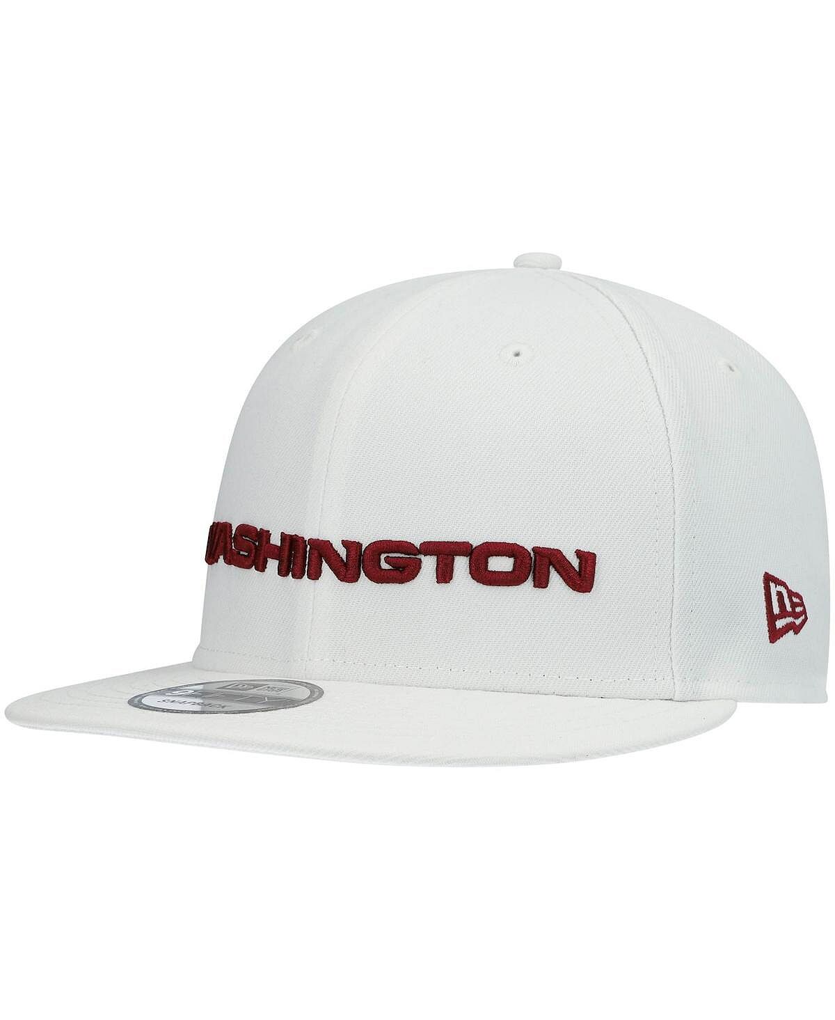 

Мужская белая бейсболка Washington Football Team Primary Logo Essential 9FIFTY Snapback New Era