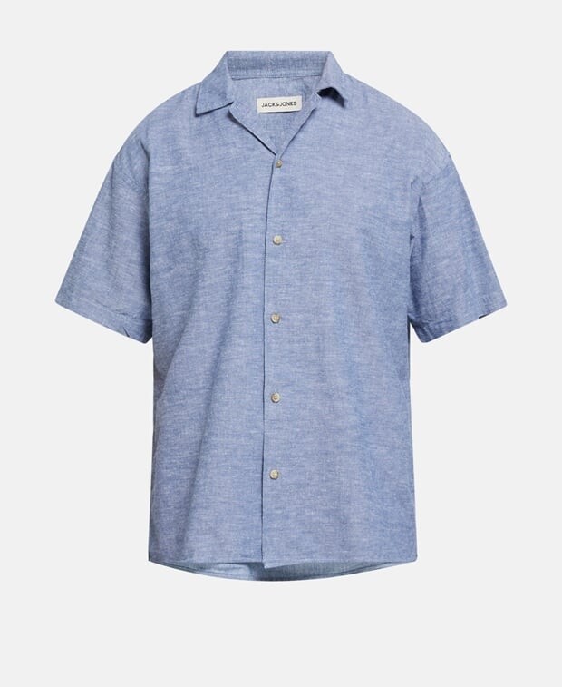

Рубашка с короткими рукавами Jack & Jones, темно-синий