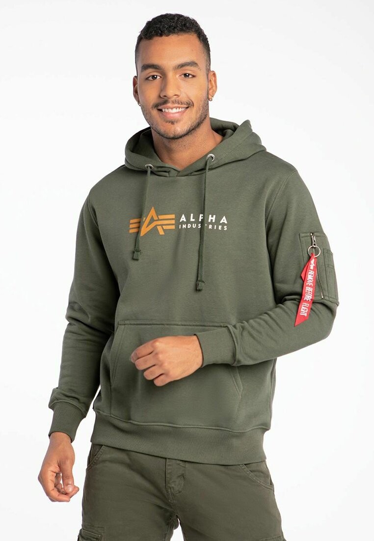 

Толстовка Alpha Label Hoody Alpha Industries, оливковый