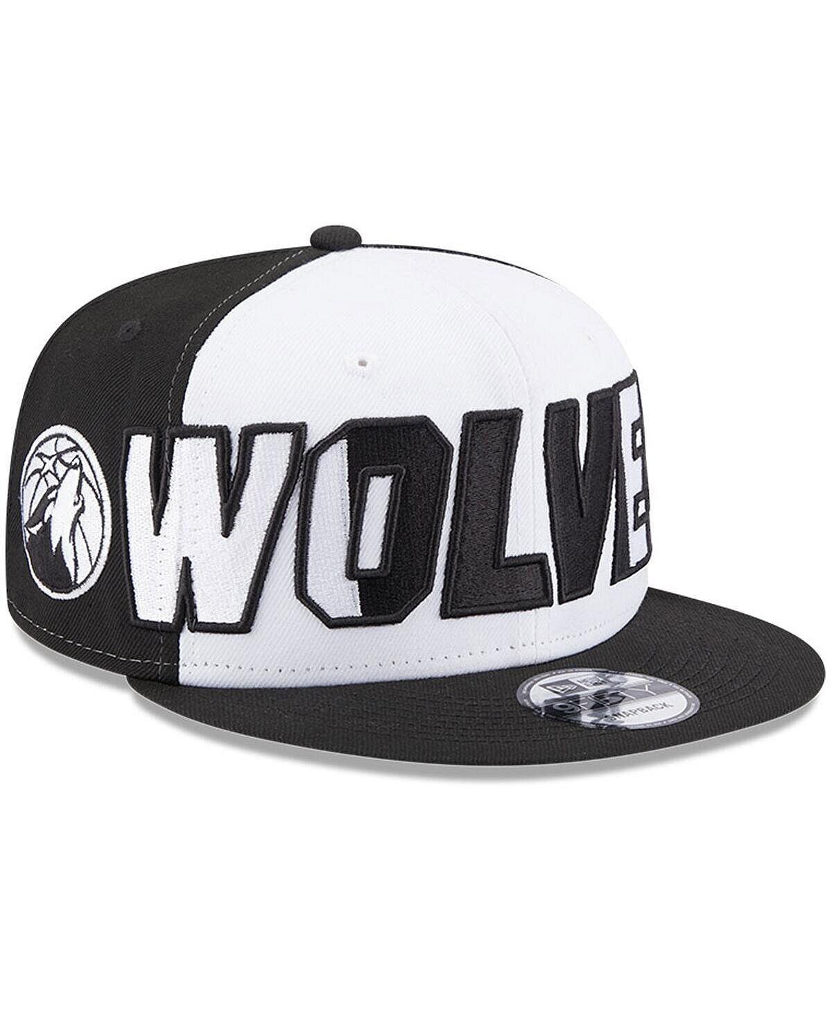 

Мужская бело-черная бейсболка Minnesota Timberwolves Back Half 9FIFTY Snapback New Era