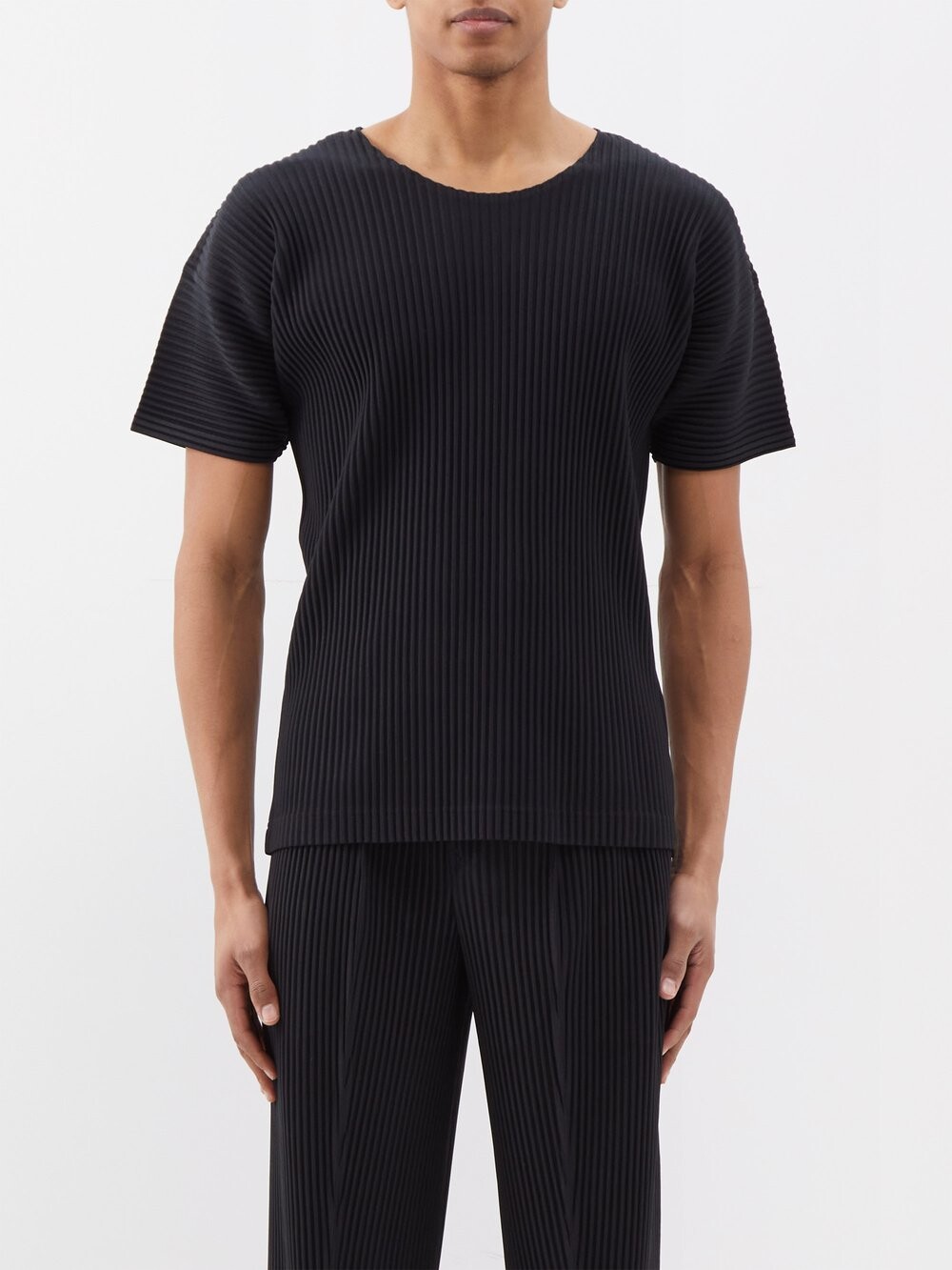 

Футболка со складками Homme Plissé Issey Miyake, черный