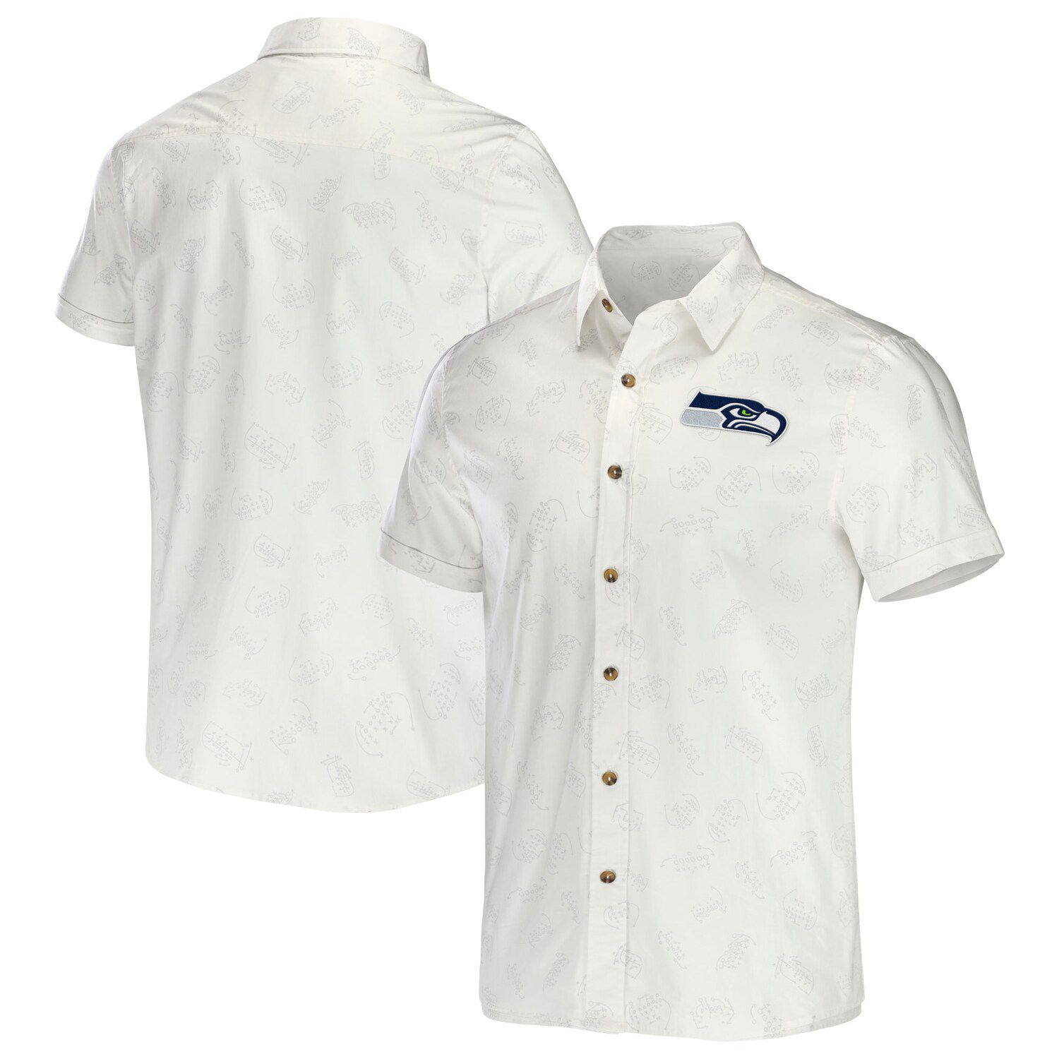 цена Мужская белая тканая футболка на пуговицах из коллекции NFL x Darius Rucker от Fanatics Seattle Seahawks