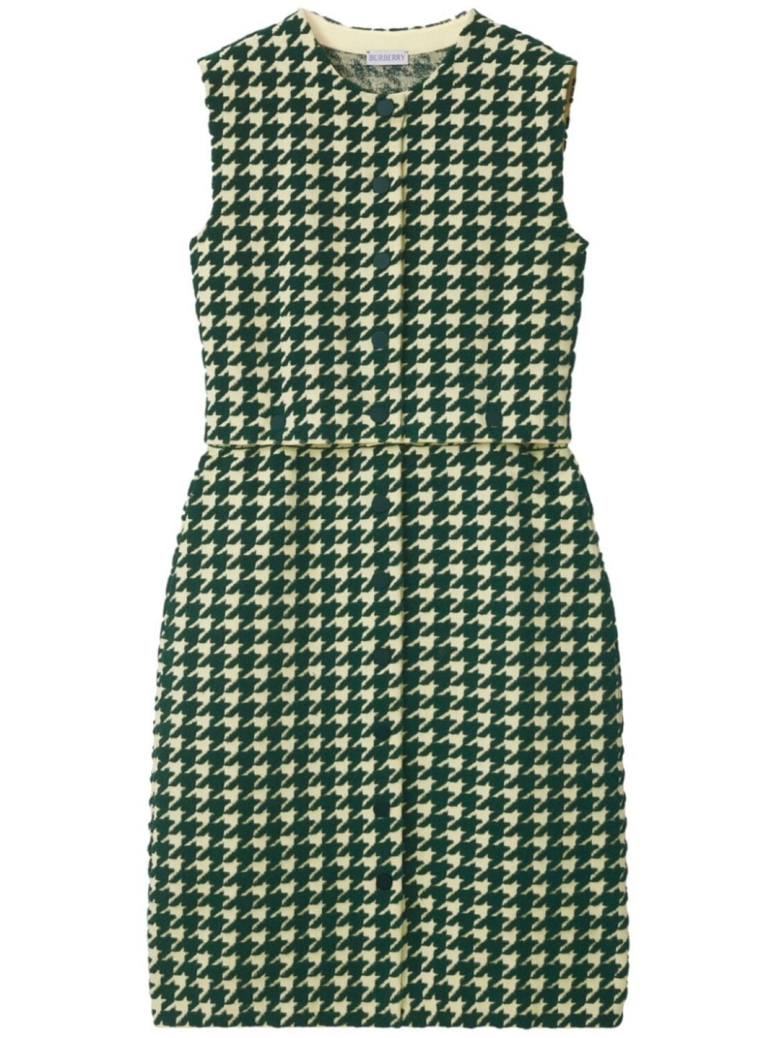 

Burberry платье мини в ломаную клетку, зеленый