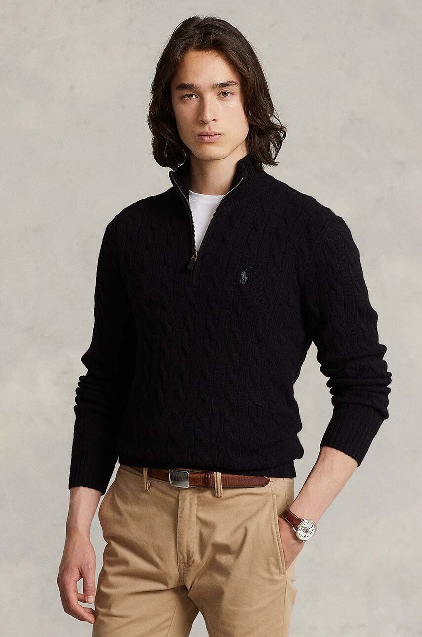 

Шерстяной свитер Polo Ralph Lauren, черный