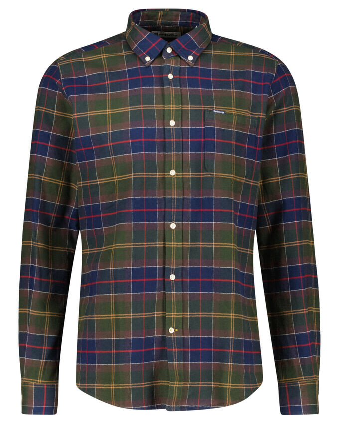 

Повседневная рубашка индивидуального кроя «кей тай» Barbour, зеленый