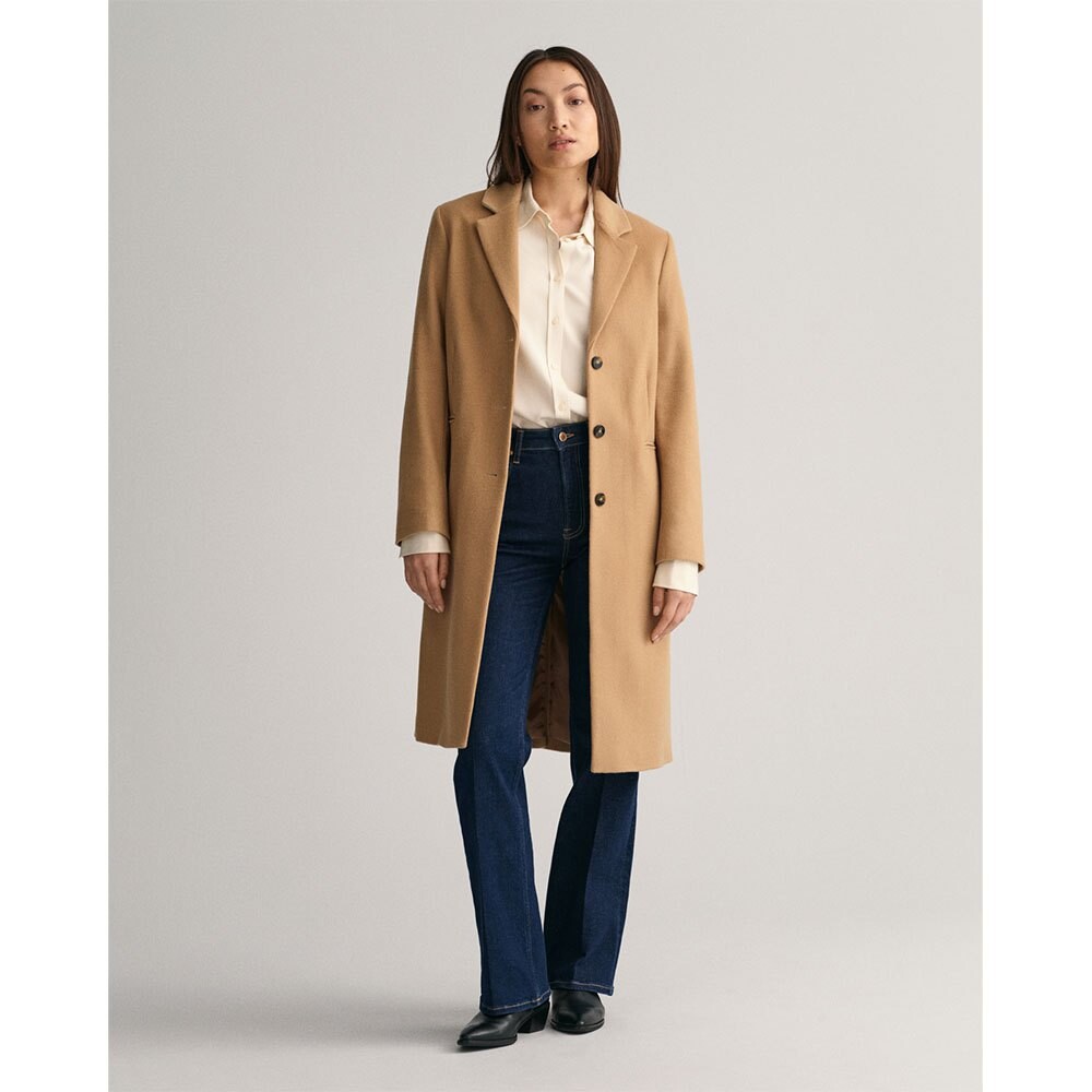 

Пальто Gant Wool Blend Tailored, бежевый