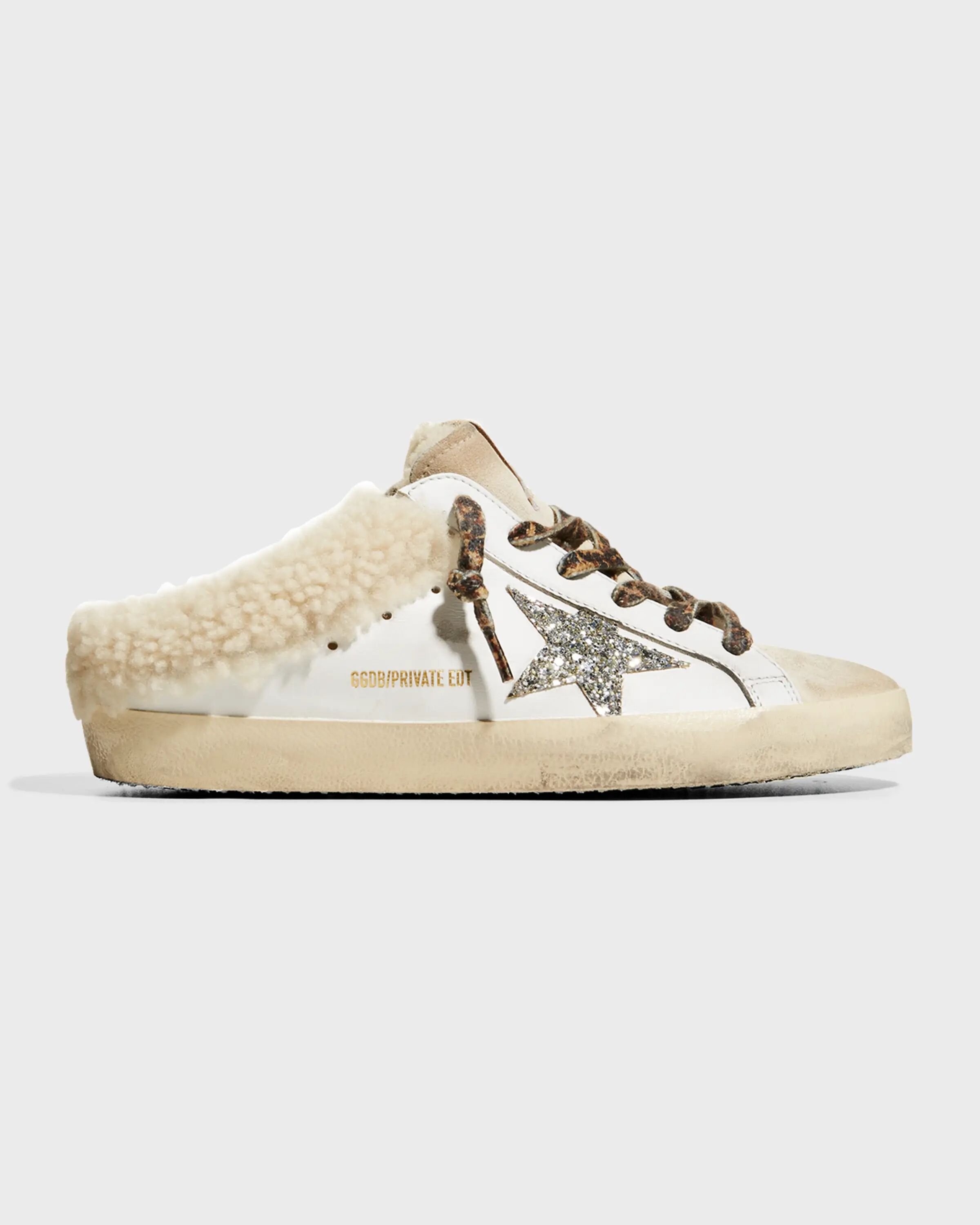 

Кроссовки Superstar Sabot из овчины Golden Goose, цвет White