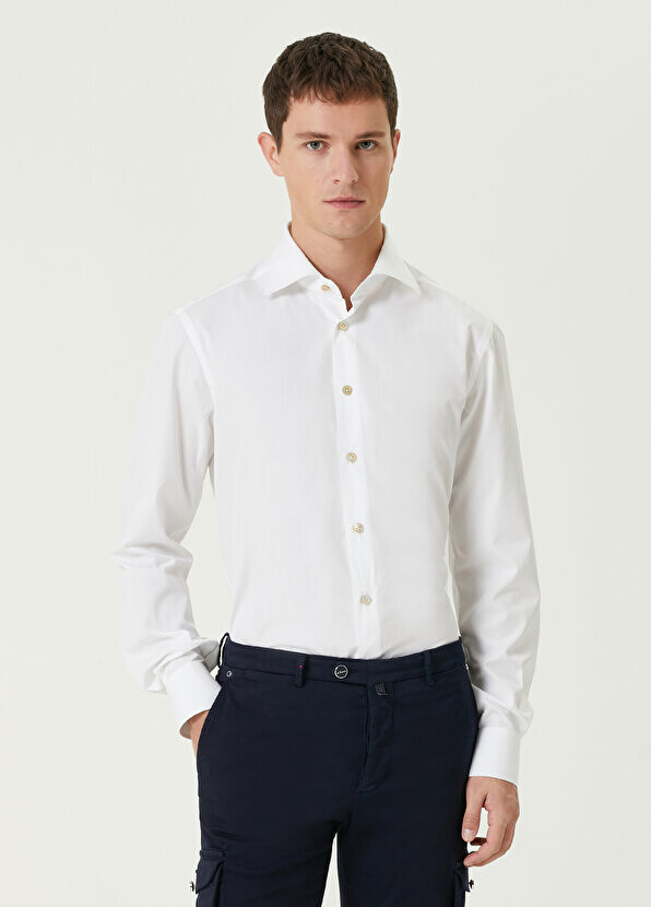 

Белая рубашка Kiton