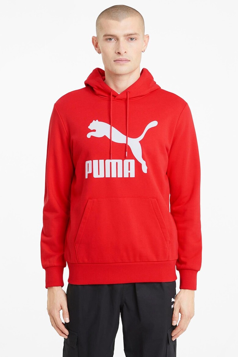 

Классическая толстовка с логотипом и карманом-кенгуру Puma, белый