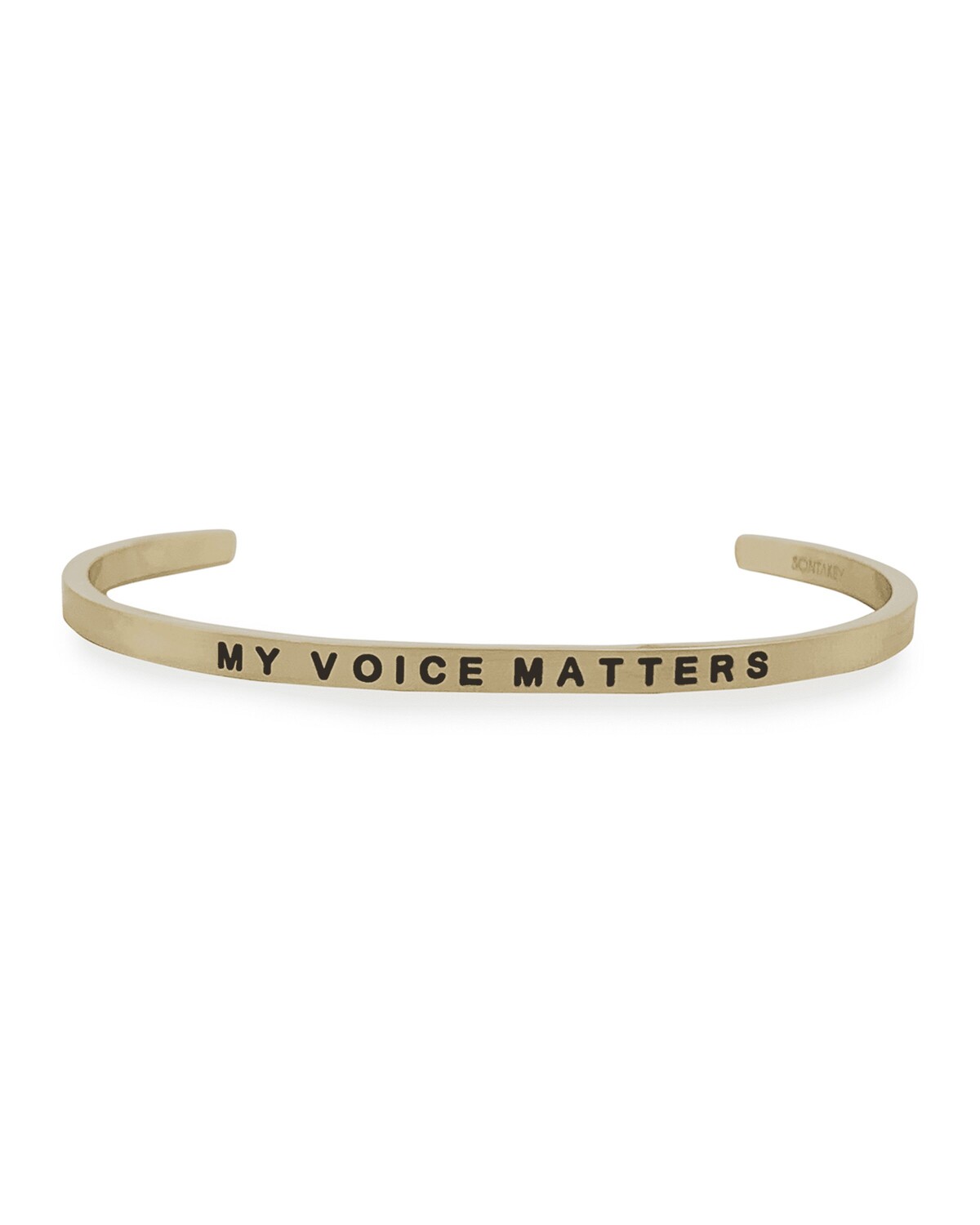 

Браслет Girl's My Voice Matters с гравировкой Sontakey, цвет 18K Yellow Gold