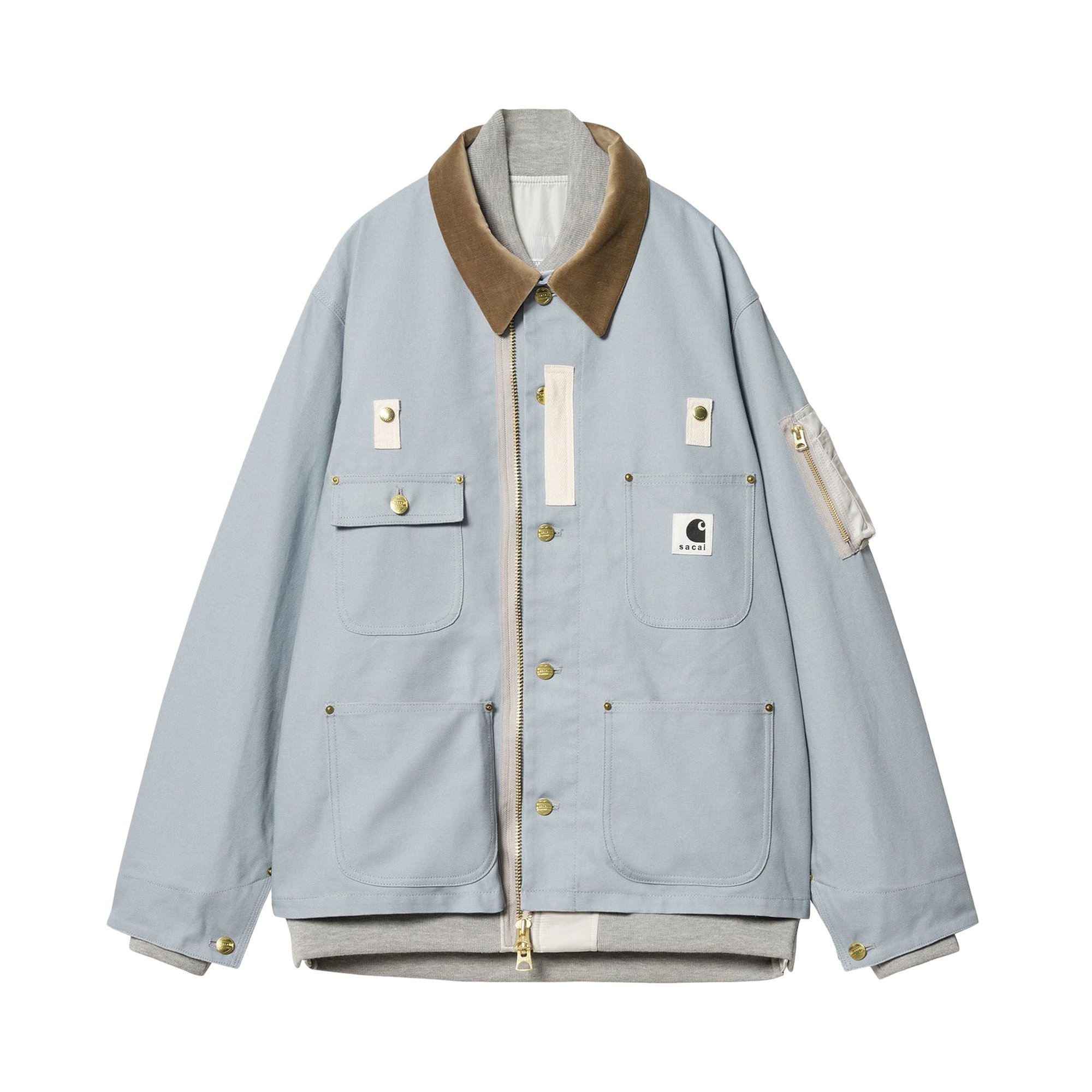 

Куртка Carhartt WIP x Sacai MA-1 Michigan Light Blue