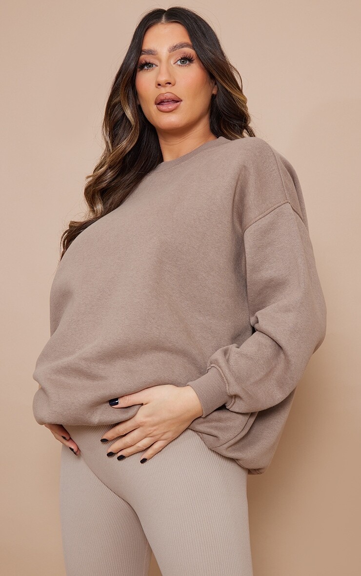 

PrettyLittleThing Толстовка Ultimate Taupe для беременных