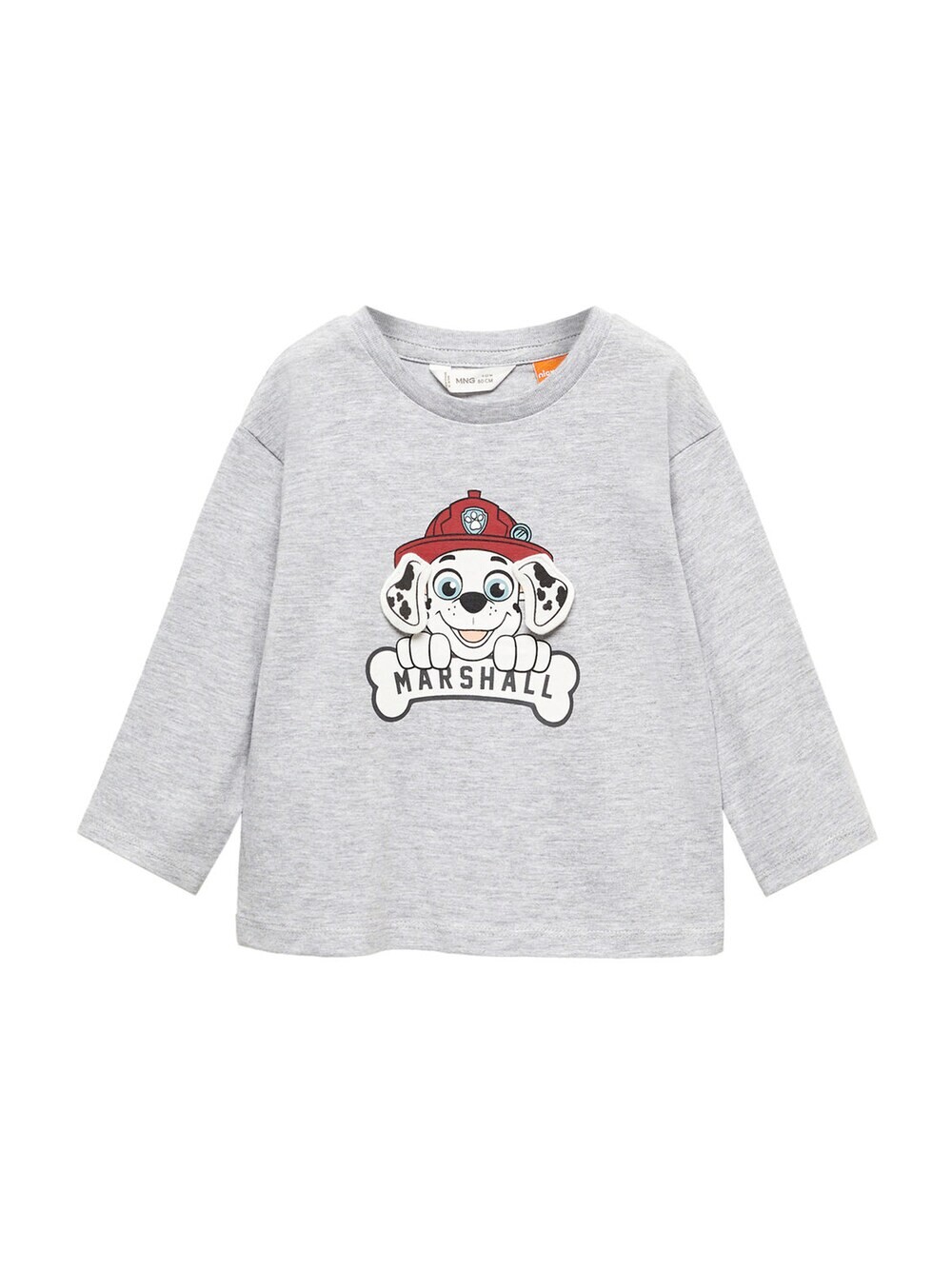

Рубашка MANGO KIDS PAWMAR, пестрый серый