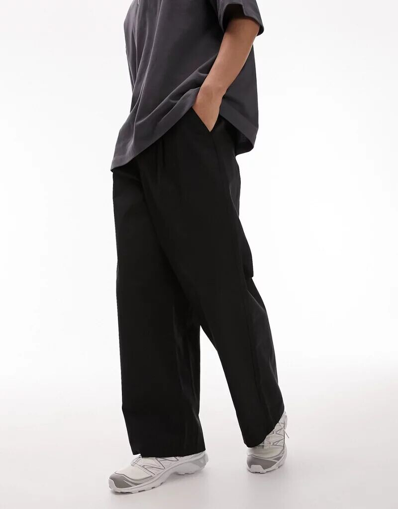 

Черные широкие брюки Topman
