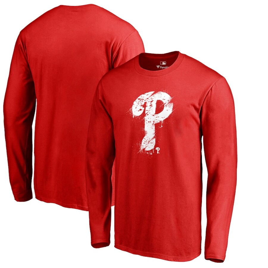 

Футболка с длинным рукавом Fanatics Branded Philadelphia Phillies, красный