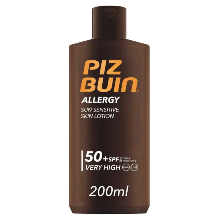 

Солнцезащитный крем allergy protector solar corporal muy alta Piz Buin, объем 200 мл