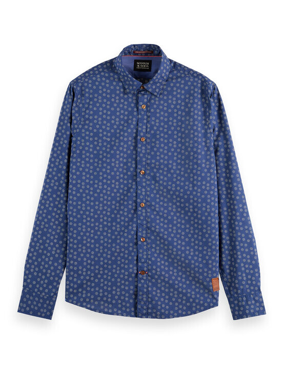 

Рубашка узкого кроя Scotch & Soda, синий
