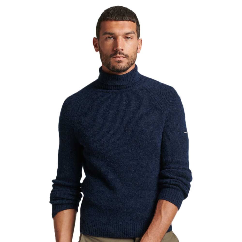 

Свитер Superdry Studios Chunky Roll Neck, синий