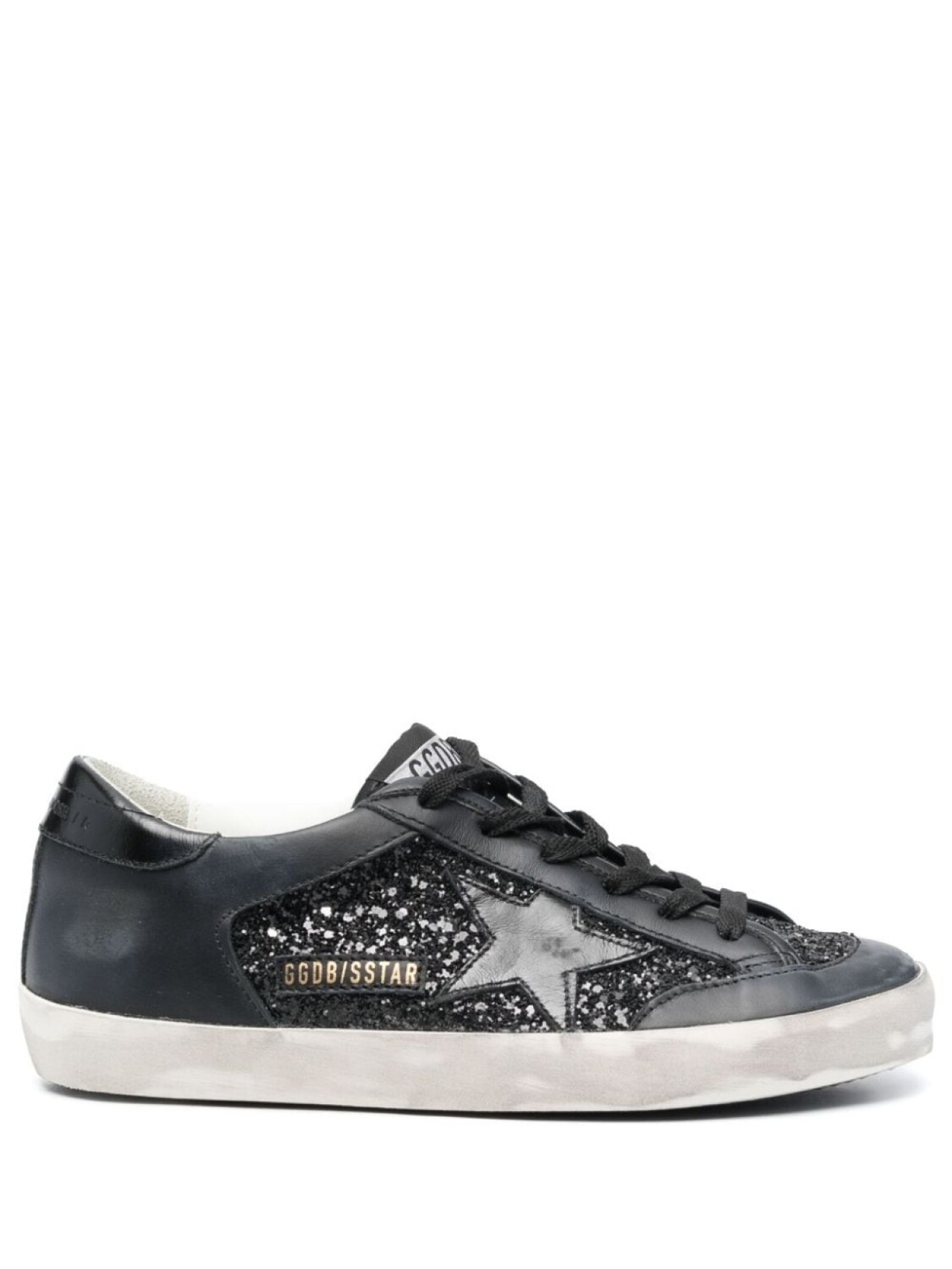 

Golden Goose кеды Super-Star с блестками, черный