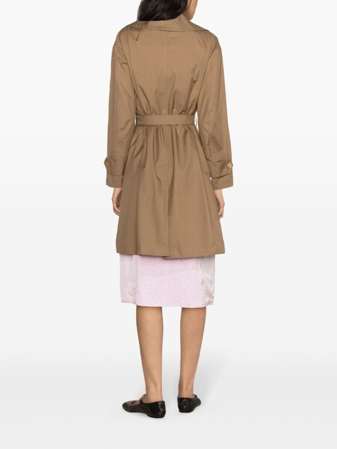 

Max Mara двубортный тренч, серый