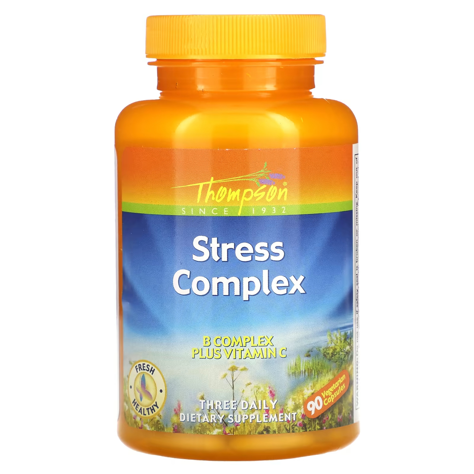 Пищевая добавка Thompson Stress Complex, 90 капсул thompson витаминный комплекс stress complex 90 растительных капсул