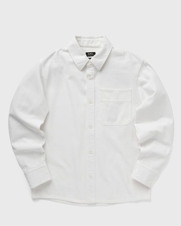 

Рубашка A.P.C. Surchemise Basile Brodee Poitrine, цвет aab-blanc