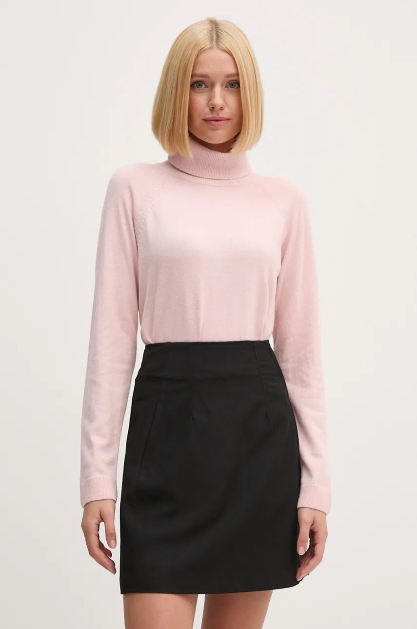 

Свитер United Colors of Benetton из смесовой шерсти, розовый