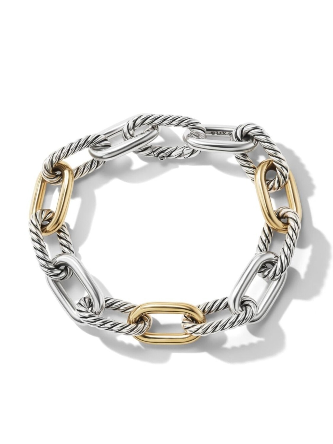

Браслет Madison из желтого золота и серебра David Yurman, золотой
