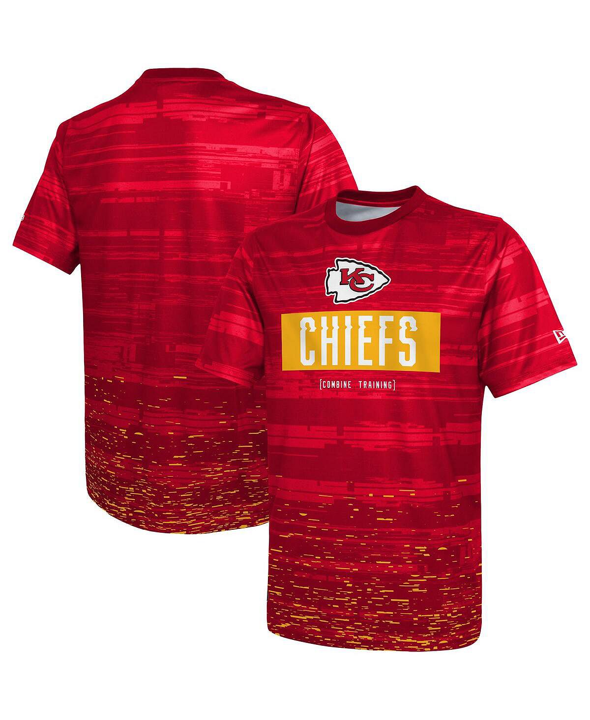 

Мужская красная футболка Kansas City Chiefs Joint Authentic Sweep New Era, Красный