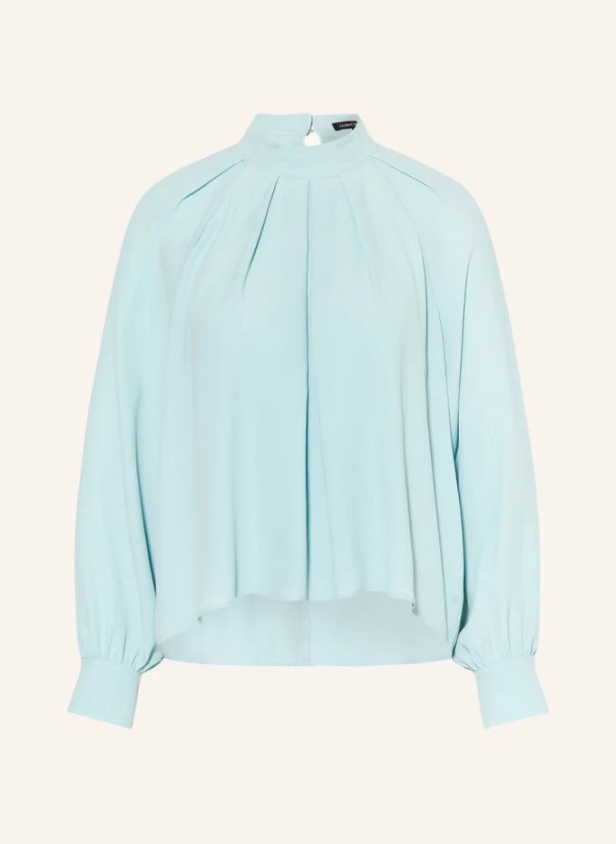 цена Блузка-рубашка из шелка Luisa Cerano, бирюзовый