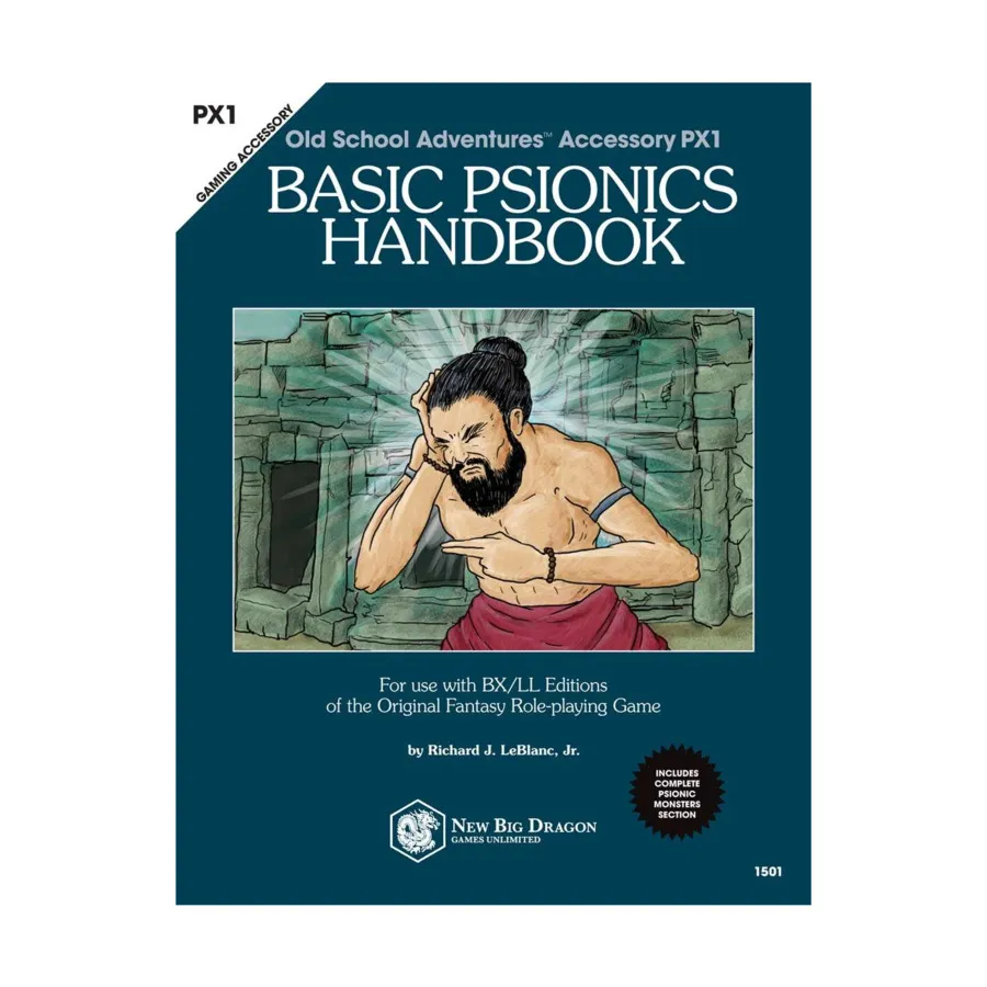 

Basic Psionics Handbook, Old School Adventures, мягкая обложка