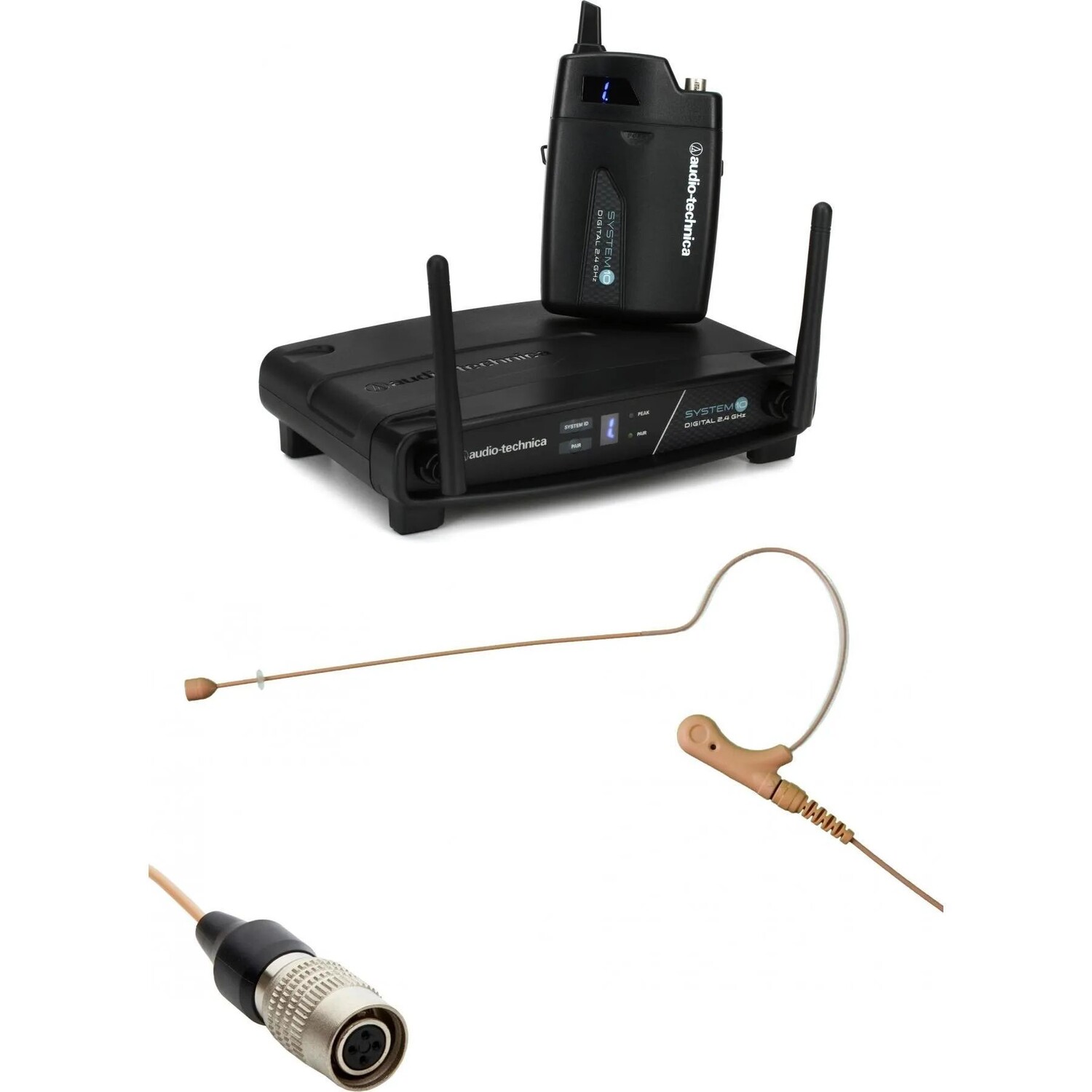 

Комплект Audio-Technica ATW-1101 и головного микрофона Liz Pro — коричневый