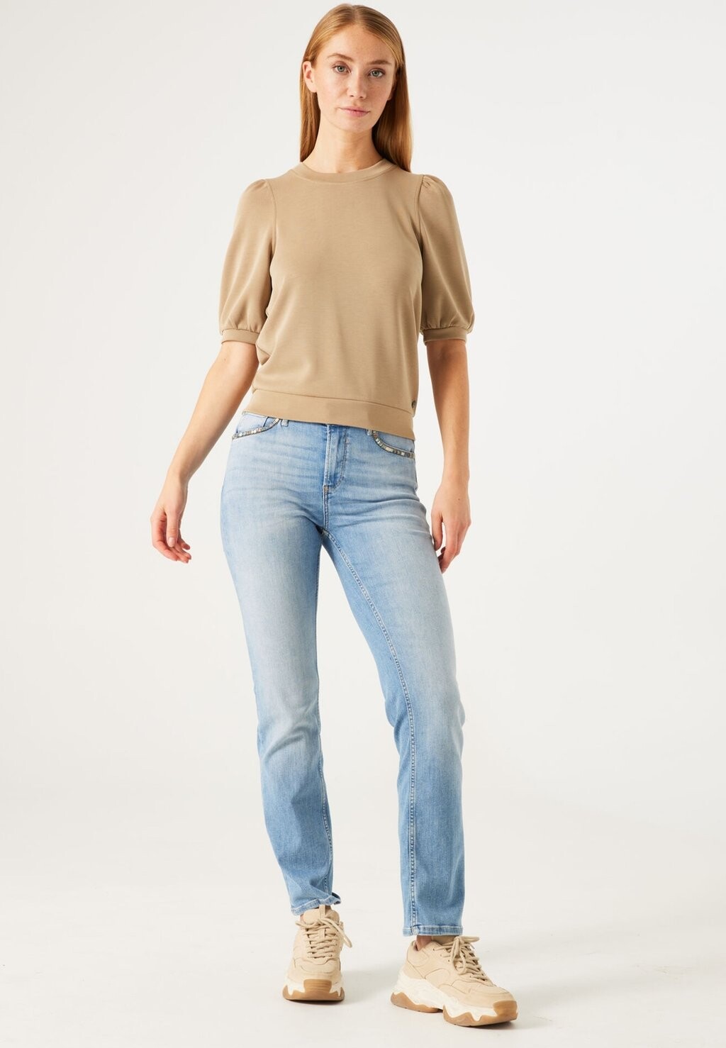 

Футболка базовая Garcia, цвет khaki