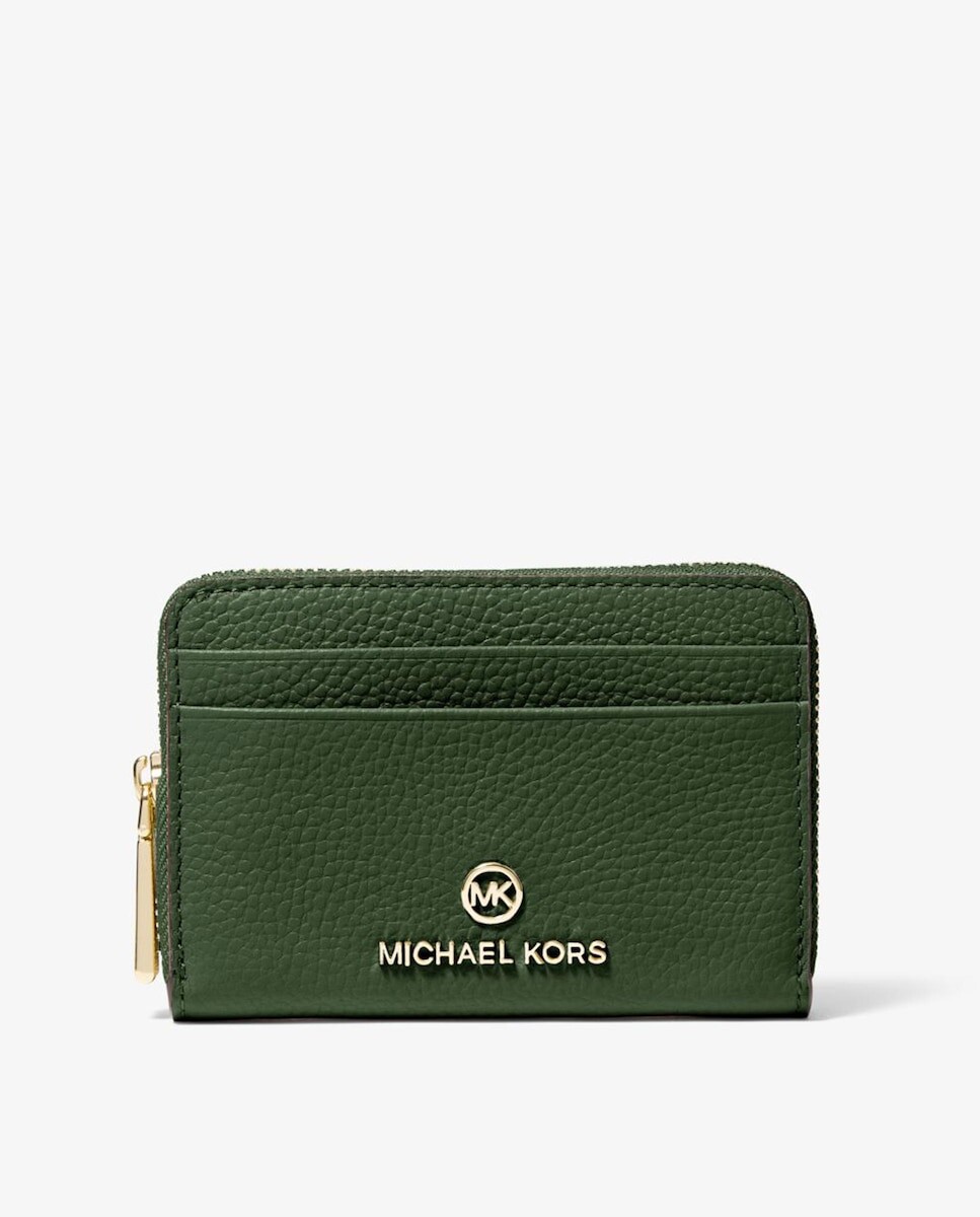 

Маленький женский кошелек из кожи зеленого цвета Michael Michael Kors, зеленый