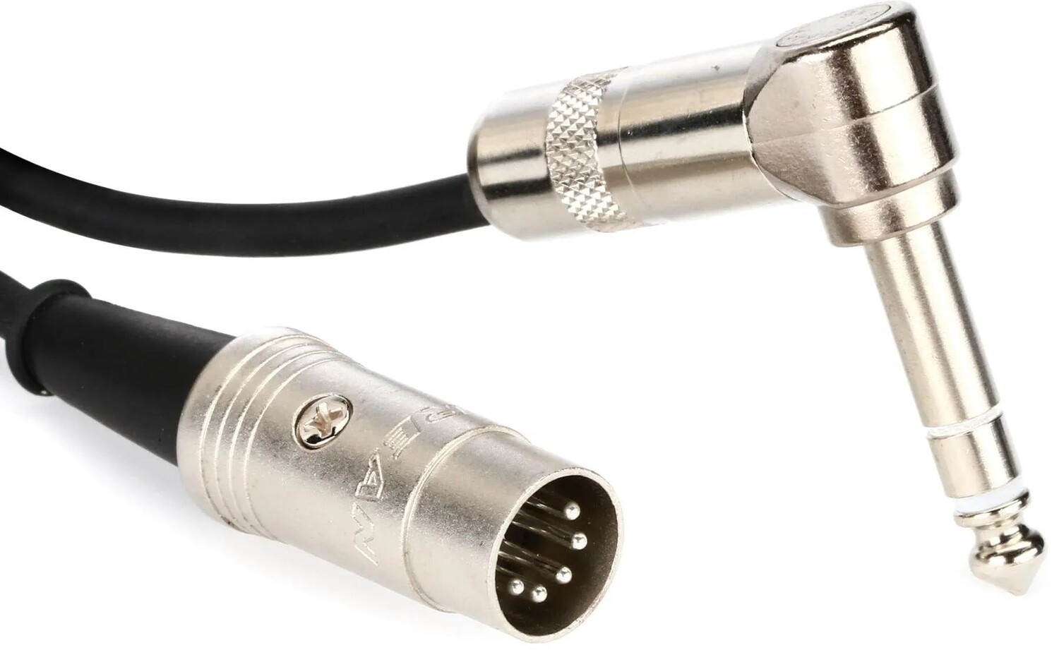 

Pro Co BEMBQL-06 — тип A, разъем TRS 1/4 дюйма, угловой к 5-контактному MIDI-кабелю DIN — 6 дюймов