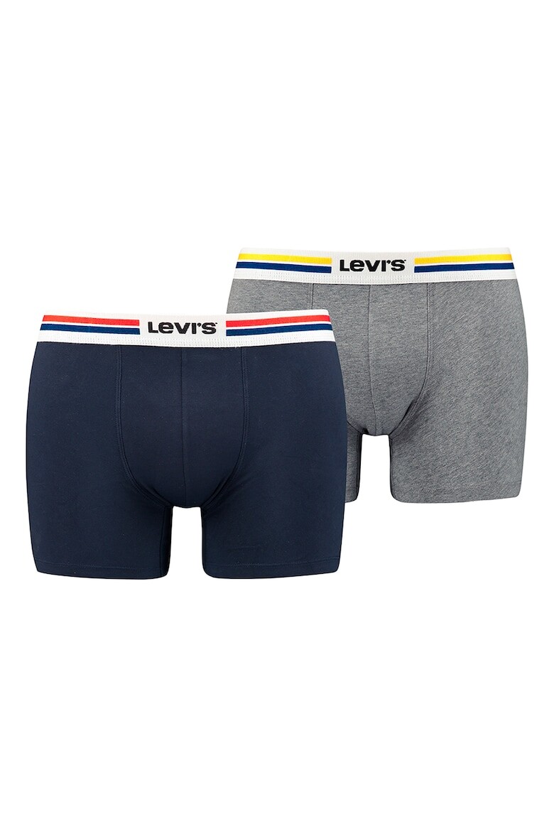 

Боксеры с логотипом на талии, 2 пары Levi'S, черный