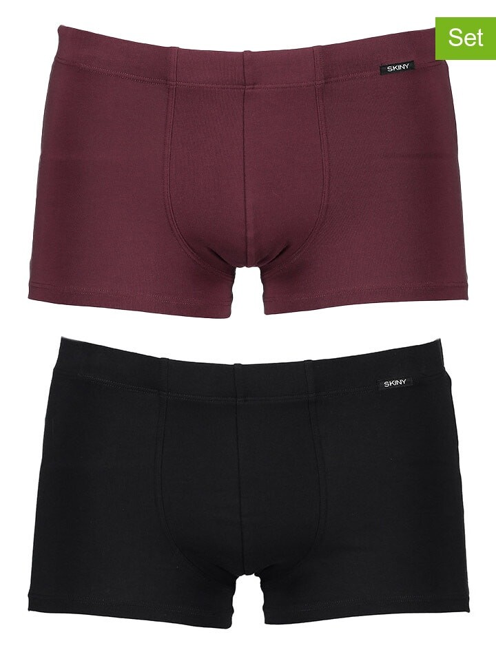 

Боксеры Skiny 2er Set, цвет bordeaux/schwarz