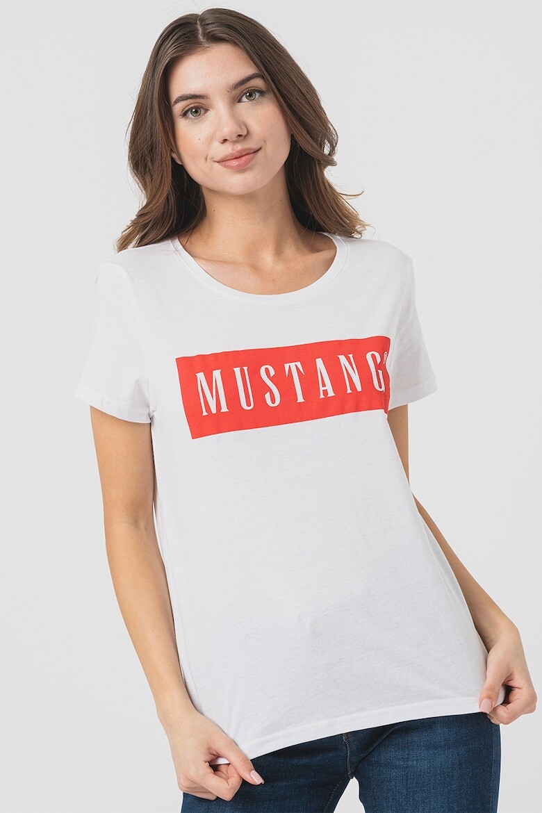 

Футболка с логотипом Mustang, белый