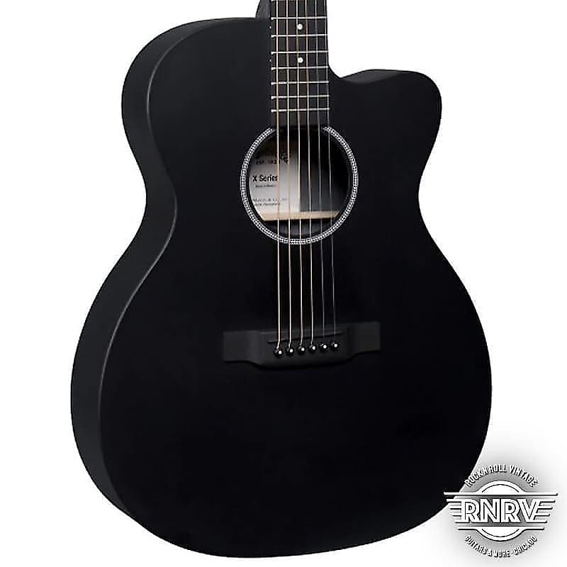 Акустическая гитара Martin OMC-X1E Acoustic-Electric Guitar - Jett Black