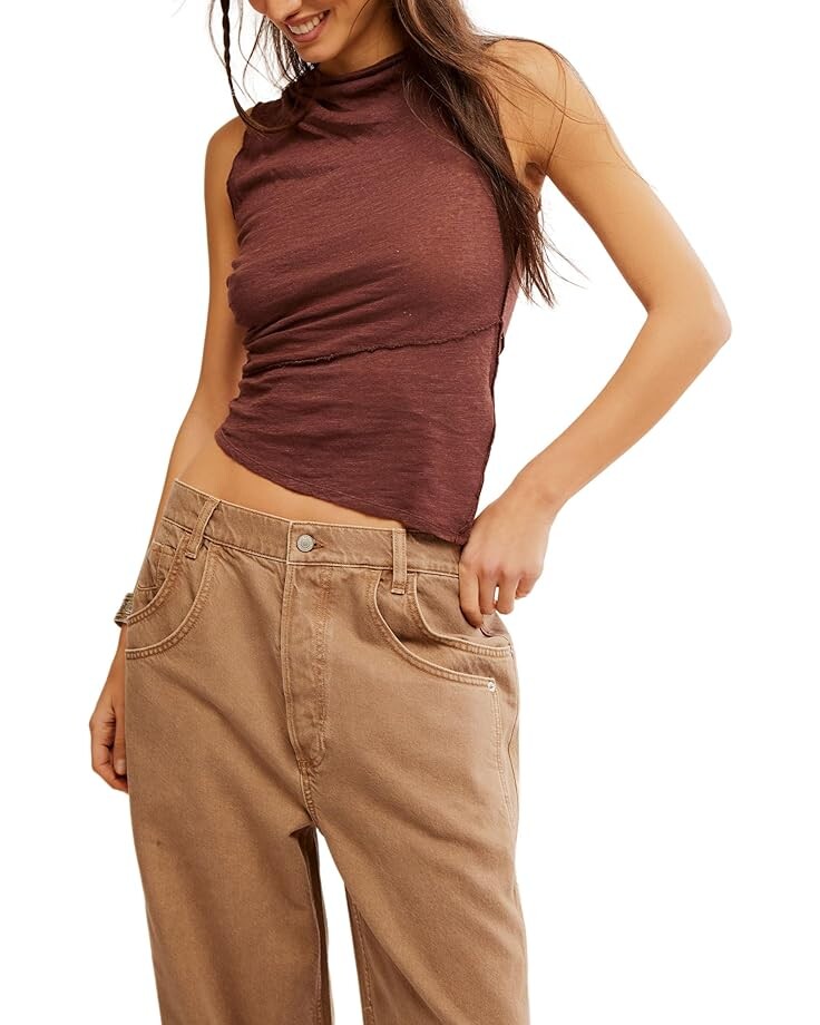 

Футболка Free People Care Fp Fall For Me, цвет Mocha