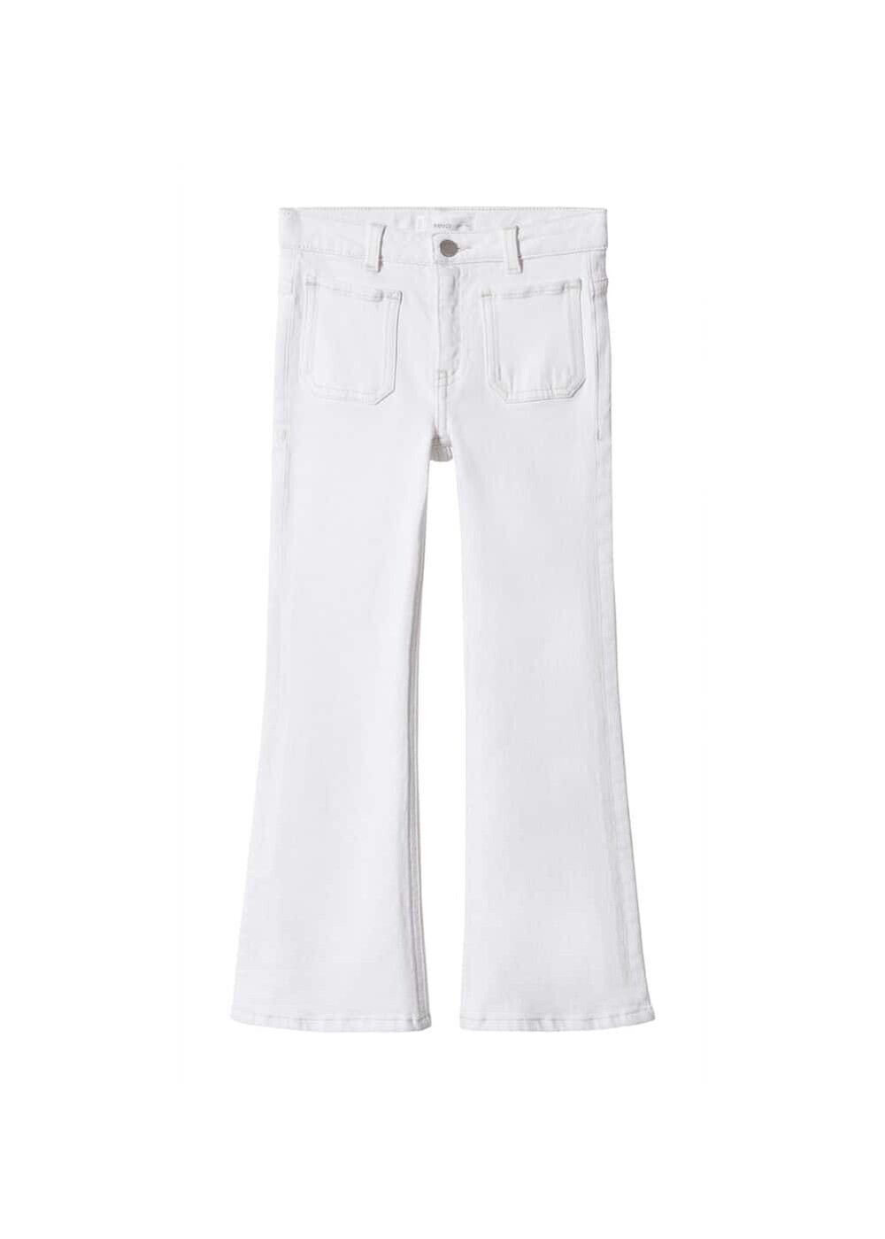 

Расклешенные джинсы MANGO KIDS, белый