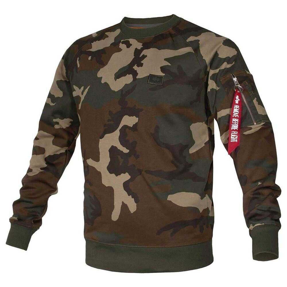 

Толстовка Alpha Industries X-Fit Camo, зеленый